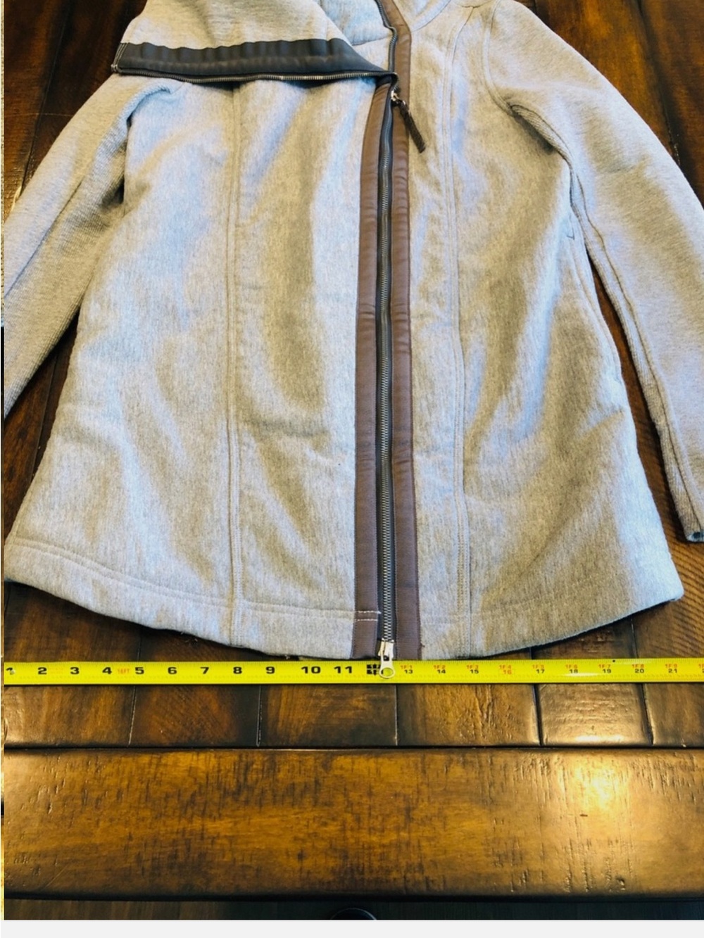 Lululemon Virasana Blanket Wrap Gray Women Size 8 Jacket Coat - Picture 12 of 16